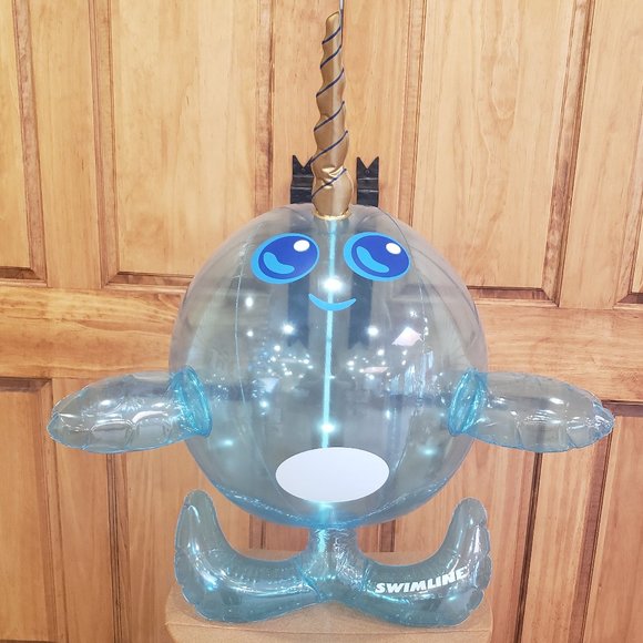 COPY - COPY - Swimline Narwhal Beach Ball Swimming Pool Float - Picture 5 of 6